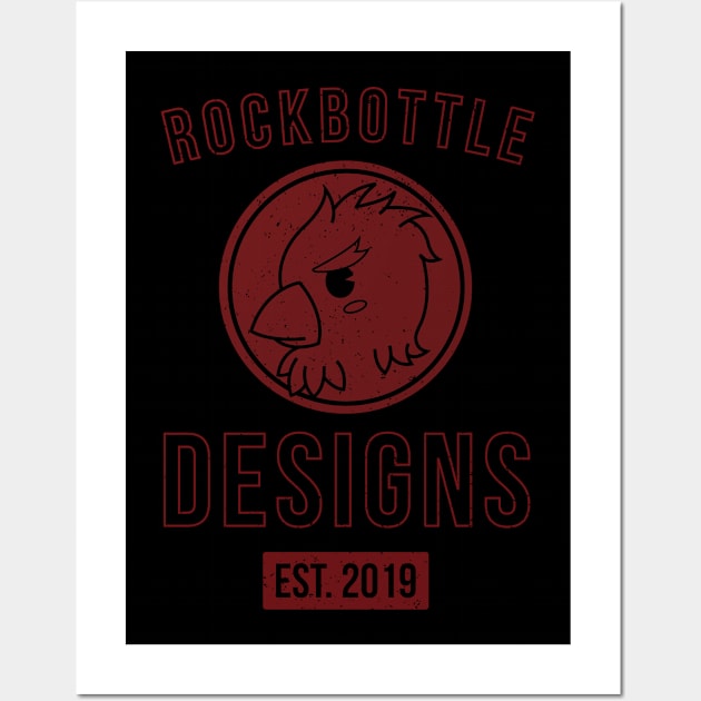 RockBottle Designs Logo (Red) Wall Art by rockbottle_designs